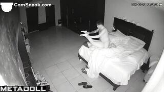 Spouses decided to relax after a hard and unpleasant day