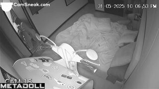 Slim couple in love decided to relax after a hard and unpleasant day at work