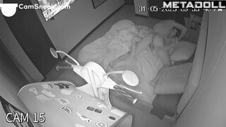 Slim couple in love decided to relax after a hard and unpleasant day at work