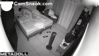 The excited cock entered the vagina of still sleeping wife