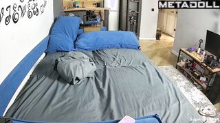 Skinny blonde shocked by her boyfriend's big cock in her ass
