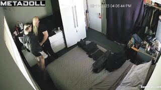 An excited man with a long beard fucked a seductive blonde