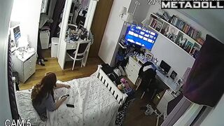 A seductive beauty has fun with her hot pussy in bed at night