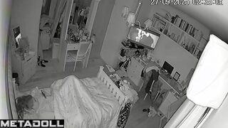 A seductive beauty has fun with her hot pussy in bed at night
