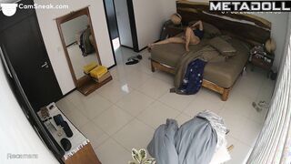 Bored mommy prefers to watch TikTok with a vibrator in her cunt