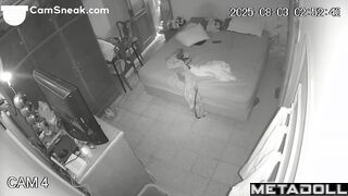 Big-breasted mommy happily licks her husband's cock and asshole