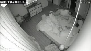 Horny mommy presses vibrator against clit during hot sex