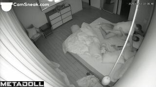 Horny mommy presses vibrator against clit during hot sex