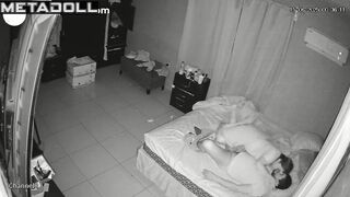 A cunning wife woke up her bearded husband for a hot orgasm