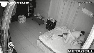 A cunning wife woke up her bearded husband for a hot orgasm