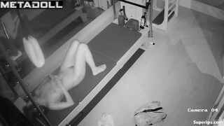They was fucking all night in the closed gym, look