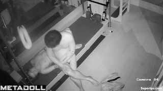 They was fucking all night in the closed gym, look