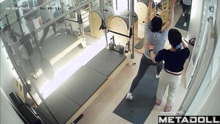 They was fucking all night in the closed gym, look