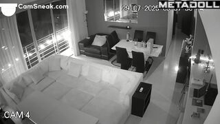 Husband and wife like parties like this, living room tape