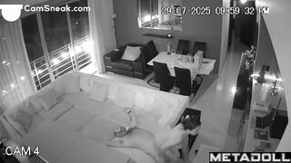Husband and wife like parties like this, living room tape