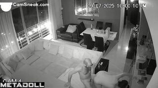 Husband and wife like parties like this, living room tape