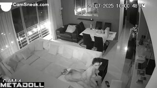 Husband and wife like parties like this, living room tape