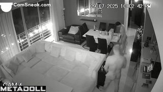 Husband and wife like parties like this, living room tape