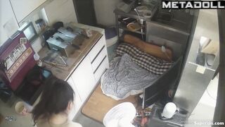 Morning asian routine in the microscopic kitchen, follow