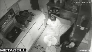 Morning asian routine in the microscopic kitchen, follow
