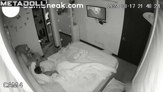 Couple fucks and watches tv unaware that eyes follow their bond