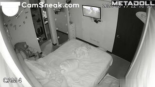 Couple fucks and watches tv unaware that eyes follow their bond