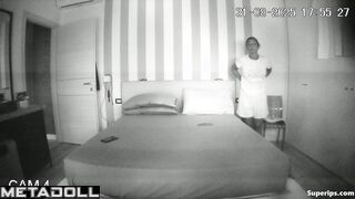 Mature lady masturbating instead of a real sex, look