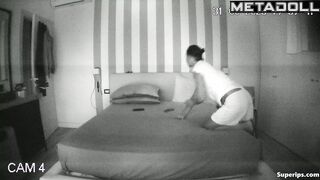 Mature lady masturbating instead of a real sex, look