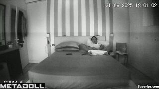 Mature lady masturbating instead of a real sex, look