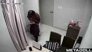 Sexy asian girl came to the doctor to increase her boobs