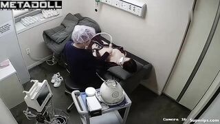 Sexy asian girl came to the doctor to increase her boobs
