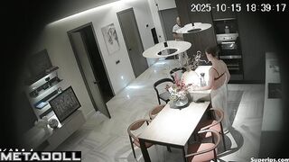 Unexpected cunnilingus and sex in a luxurious kitchen