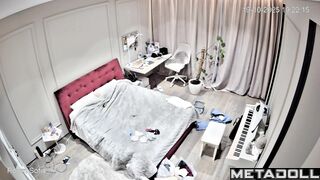She's talking to someone naked, bedroom hidden cam