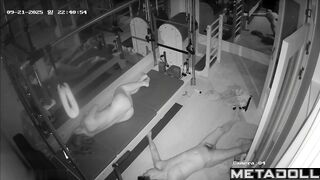 They decided to have sex in interesting place / gym tape