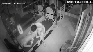 They decided to have sex in interesting place / gym tape