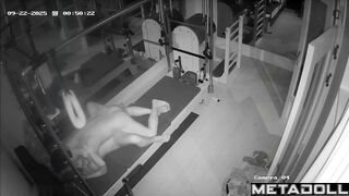 They decided to have sex in interesting place / gym tape