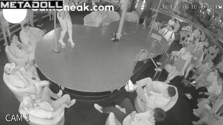 People watching show in a strip club with a big pleasure