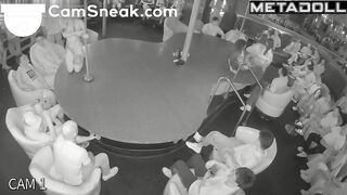 People watching show in a strip club with a big pleasure