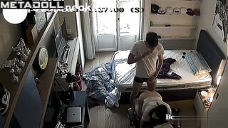 Sexy young couple enjoying doggystyle after lessons