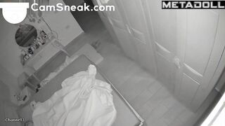 The idea of ​​being watched excites this naked couple, hidden cam