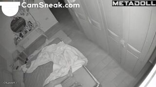 The idea of ​​being watched excites this naked couple, hidden cam