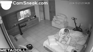 A married couple had quick sex while watching a movie