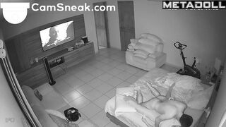 A married couple had quick sex while watching a movie