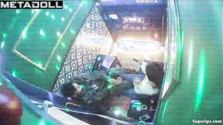 Korean guys kiss and caress their Asian girlfriends during karaoke