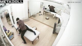 Young Korean coach gropes the private parts of slim Asian girls