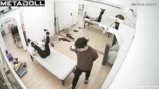 Young Korean coach gropes the private parts of slim Asian girls