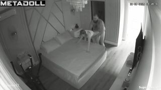 A brutal bearded man intensely fucks his skinny girlfriend