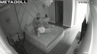 A brutal bearded man intensely fucks his skinny girlfriend