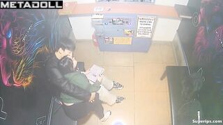 Young Asian couple caresses each other in a karaoke room