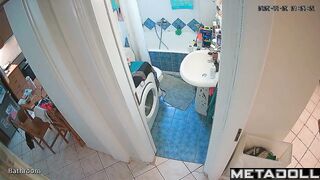 Her typical morning on the toilet with phone in hand